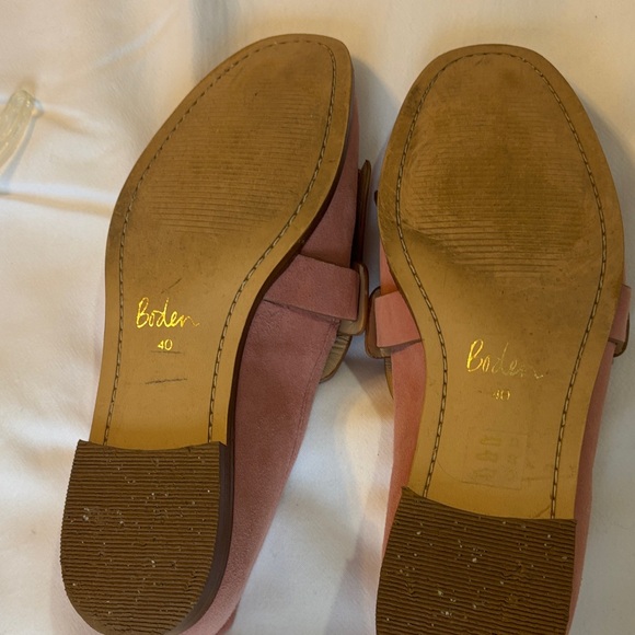Boden Dusty Pink Suede Loafers - Picture 6 of 7